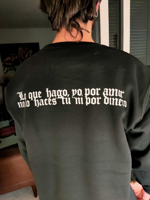 sudadera virgen sin capucha